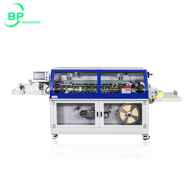 qualité  Notebook back spine wrapping machine BP-B500 used for paper back spine glue and taping up to 30mm Usine