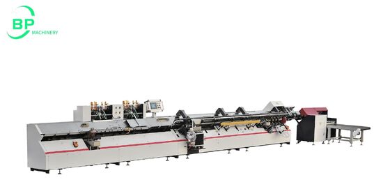 qualité  Automatic Notebook Back Spine Strip Wrapping Machine BPBB30L2F With Dual Cover Feeder and cold glue or hot glue functions for high school notebooks binding Usine