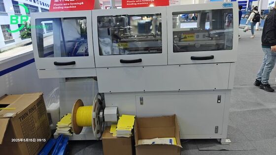 Plastic coil forming and coil binding machine PS420 for notebooks thickness up to 25mm